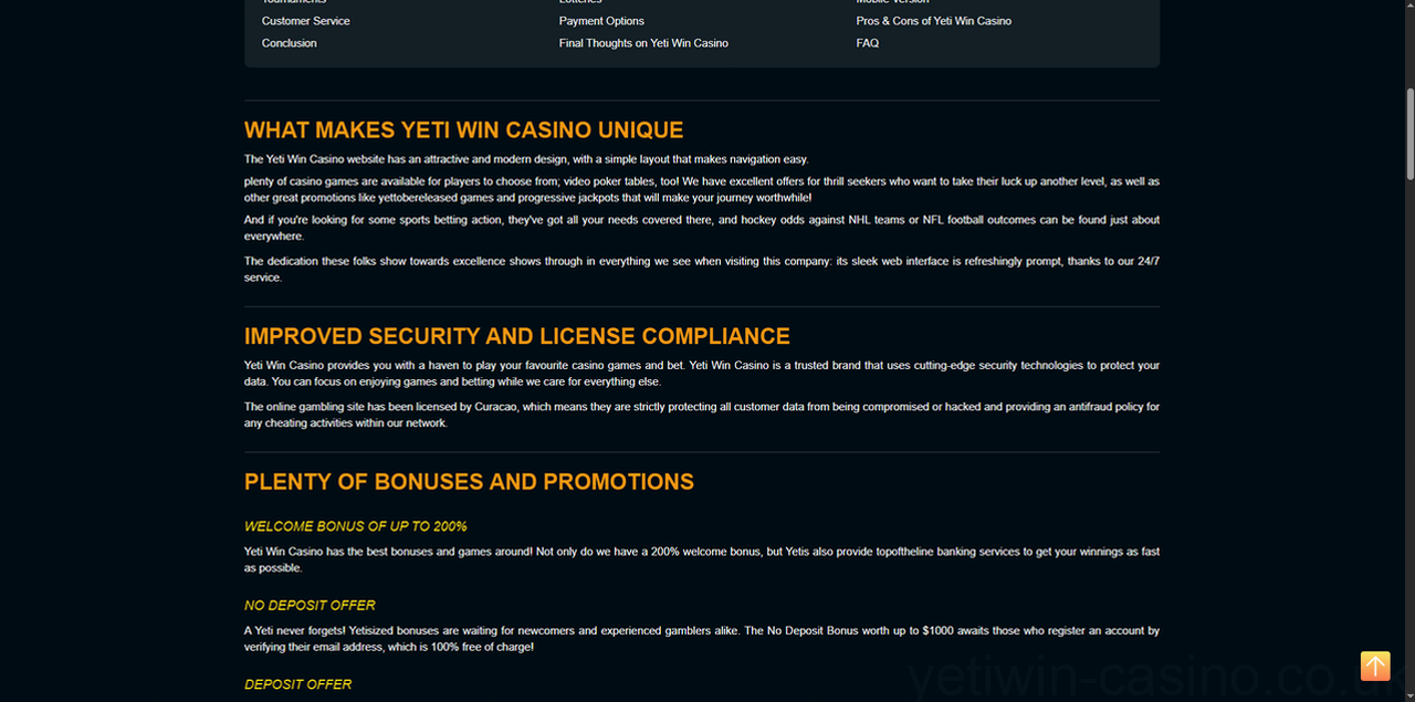 Yetiwin Casino Casino