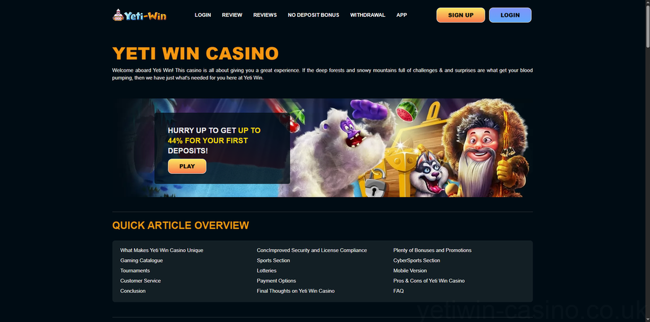 Yetiwin Casino Casino